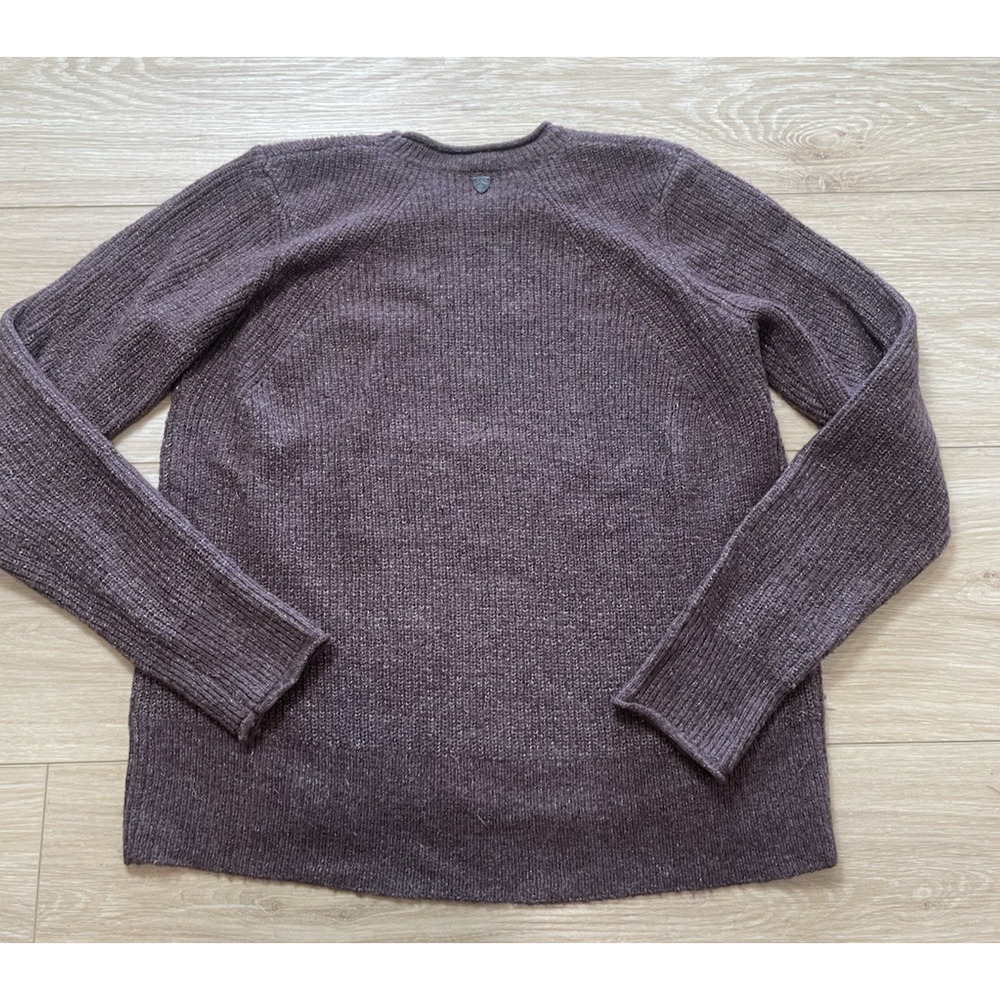KUHL Women’s Small Long Sleeve Sweater Purple Eggplant Super Soft Stretch Knit S - Picture 2 of 8